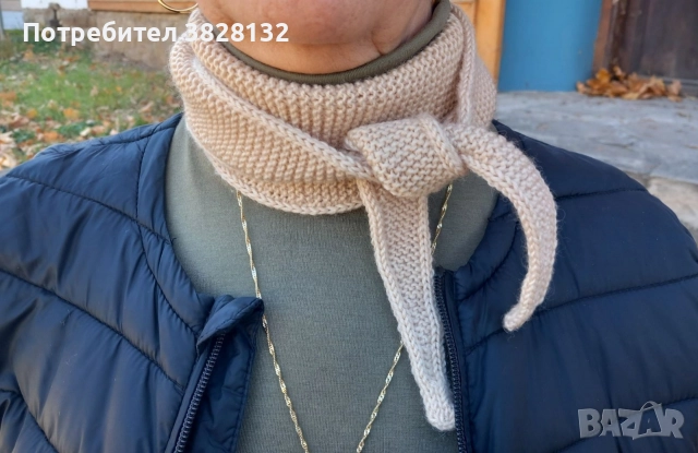 дамско плетено шалче, снимка 7 - Шалове - 52628390