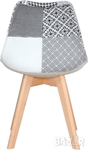 Висококачествени трапезни столове тип пачуърк LQ-BBYJX-HEI, снимка 5 - Столове - 42106319