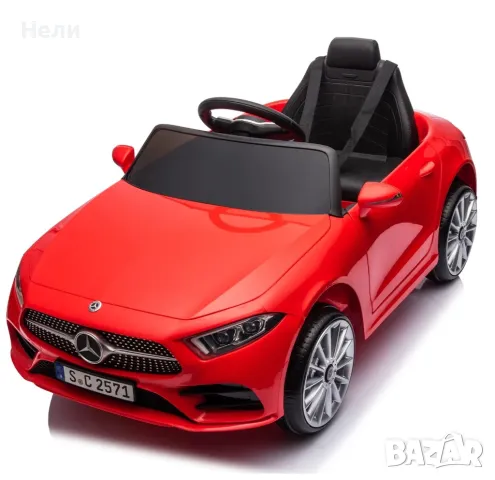 Акумулаторна кола Mercedes Benz CLS350  12V с меки гуми с Кожена седалка МP3, снимка 10 - Детски велосипеди, триколки и коли - 34850120