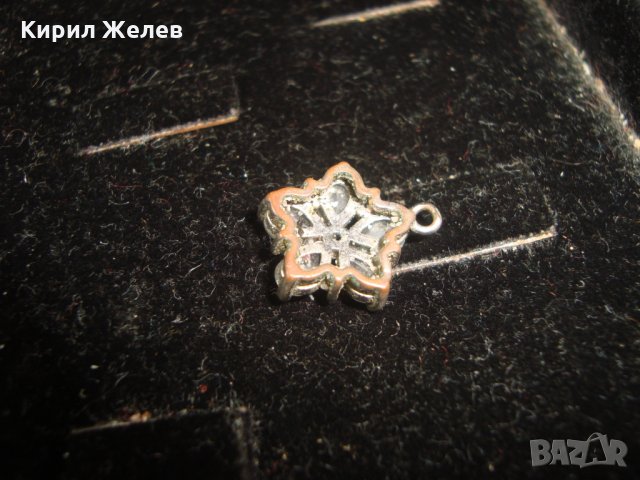 МЕДЕН ВИНТИДЖ МЕДАЛЬОН - ЗВЕЗДИЧКА с ФАСЕТ КРИСТАЛИ 19351, снимка 5 - Колиета, медальони, синджири - 32169550
