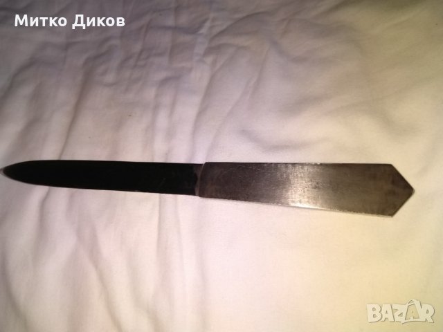 Ножче за писмо с инскрустации винтидж 240мм рядко, снимка 5 - Колекции - 30736861