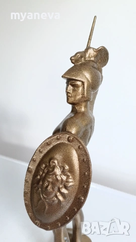 Леонид , цар на Спарта с копие и щит с Медуза. , снимка 9 - Статуетки - 54208001