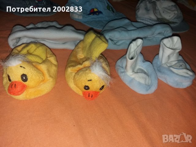 Бебешки шапки и памучни обувки, снимка 2 - Бебешки шапки - 31528853