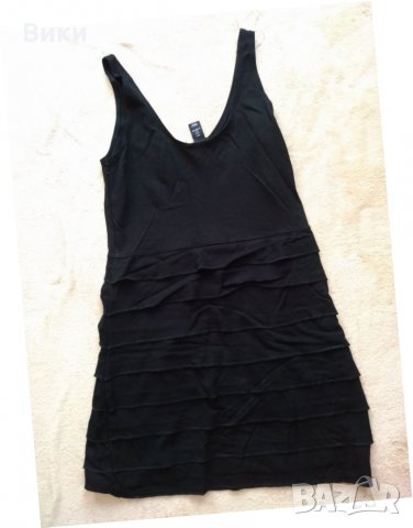 Черна рокля HM, снимка 3 - Рокли - 29248107