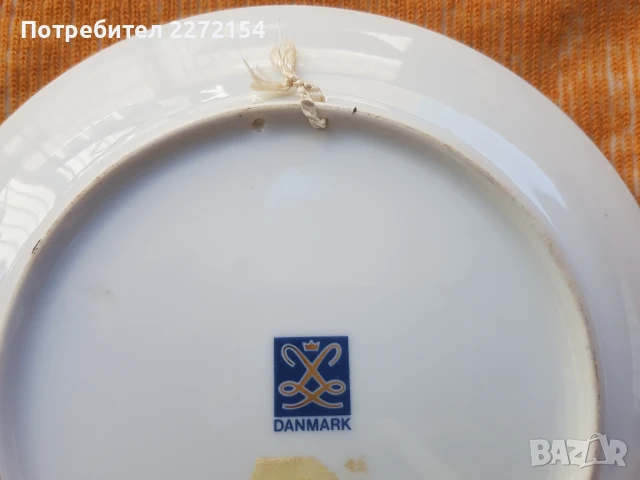 Порцеланова чиния Дания, снимка 3 - Антикварни и старинни предмети - 51369954