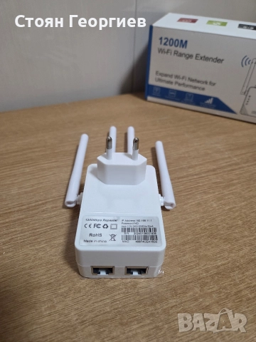 Wi-Fi усилвател / повторител – Dual Band 1200M (2.4GHz + 5GHz)Поддържа 2.4G, снимка 3 - Друга електроника - 52795078