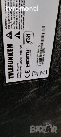 T-Con Board CCPD-TC425-002 for 43 inc DISPLAY TELEFUNKEN 43FAE5510, снимка 4 - Части и Платки - 37471498