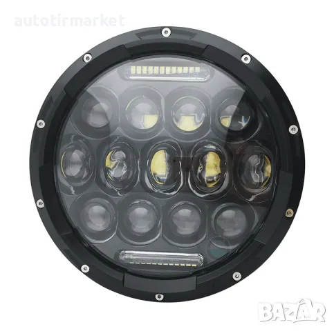 LED Фар 7 инча за вграждане на джип 12V – NA102, снимка 2 - Аксесоари и консумативи - 56051459