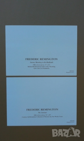 "Западно изкуство(Western Art)"върху 7 двойни картички.Издадени в САЩ, снимка 7 - Колекции - 52380775