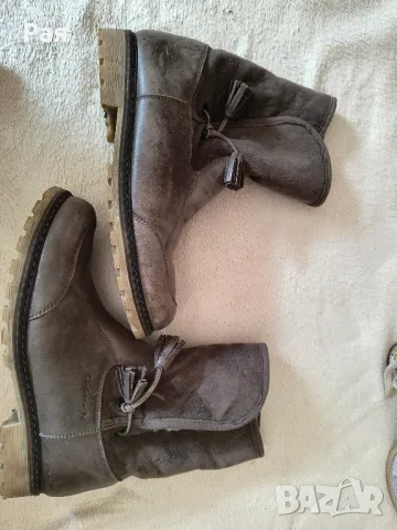 Дамски кожени  боти на комфортно ходило, снимка 9 - Дамски боти - 49300628