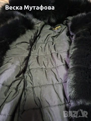 Яке естествена яка черно размер С ., снимка 4 - Якета - 53104516