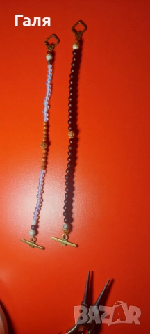 Часовник-бижу с перли и бижута с перли и естествени камъни , снимка 10 - Дамски - 51429222