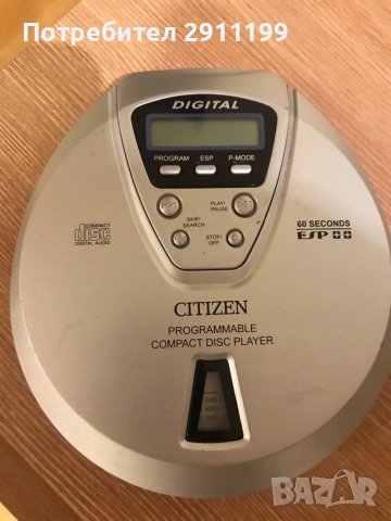 CD Player / Discman Citizen, снимка 6 - MP3 и MP4 плеъри - 38912164
