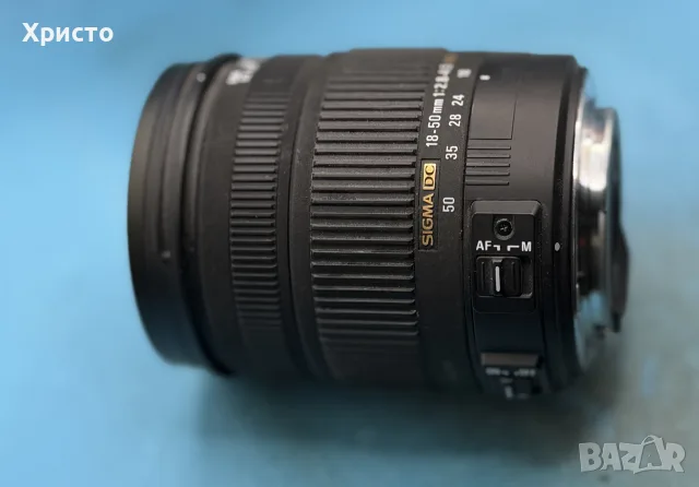 Обектив Sigma 18-50mm F2.8-4.5 DC OS HSM за Canon EF – APS-C, Optical Stabilizer, снимка 6 - Обективи и филтри - 55808521