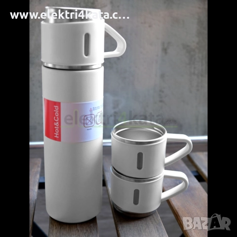 Термос с три чаши, снимка 3 - Термоси - 52453729