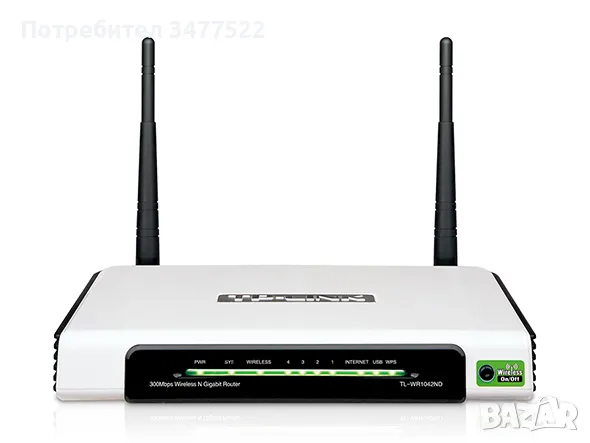 Рутер TP-LINK TL-WR1042ND, снимка 1 - Рутери - 47606667