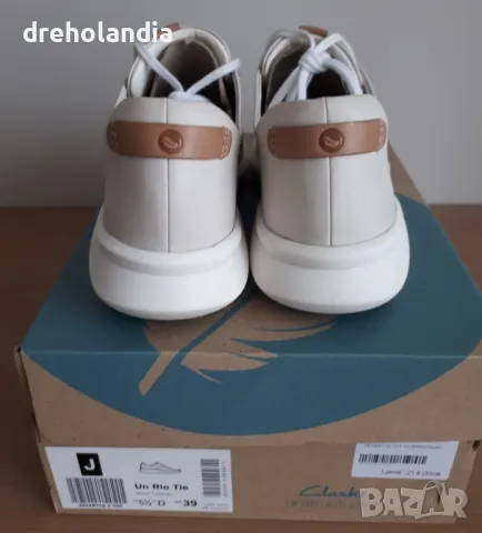 Сникърси Clarks Un Rio Tie - мръсно бяло - 38 номер, снимка 7 - Маратонки - 49506380