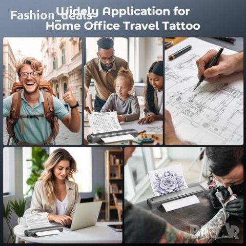 Нов Портативен Bluetooth Принтер за Смартфони и Лаптопи, снимка 4 - Други - 42745851