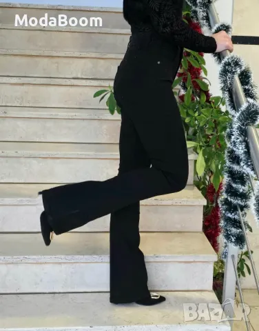 Черни дамски дънки , снимка 2 - Спортни екипи - 48676489