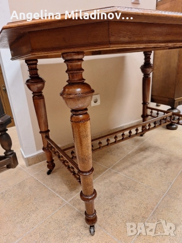 Античен Викториански к - т  за трапезария маса  с 4 стола, снимка 10 - Маси - 51596159