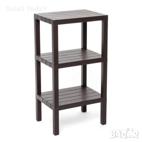 Рафт на 3 нива, Етажерка, дървен ефект, 38x29x73,5 см, снимка 3 - Етажерки - 44387413