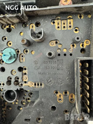   Централна конзола Махагон за Мерцедес МЛ, Mercedes-Benz W163 (1998 - 2005), A1636809136, снимка 6 - Части - 47974838