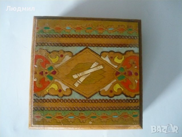 Дървени пирографирани настолни табакери - кутии, снимка 7 - Декорация за дома - 34107181