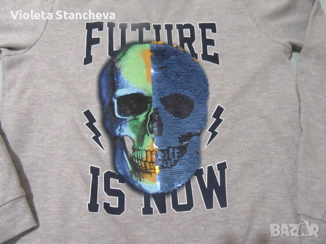 БЛУЗА ЗА МОМЧЕ С ИНТЕРЕСНИ ЕФЕКТИ НА ЧЕРЕПА, снимка 2 - Детски Блузи и туники - 37540196