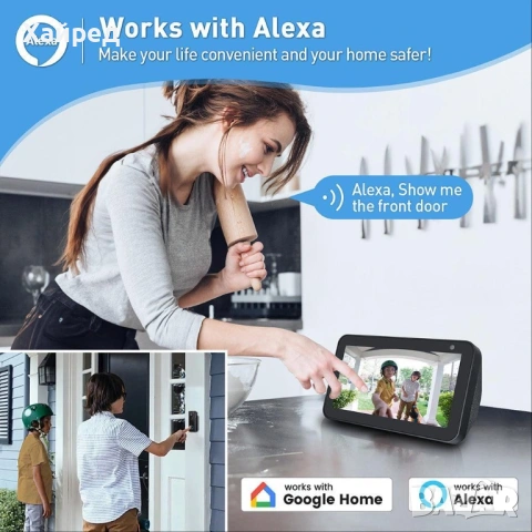 Нов XTU J10 Безжичен Звънец с Камера , снимка 3 - IP камери - 54311359