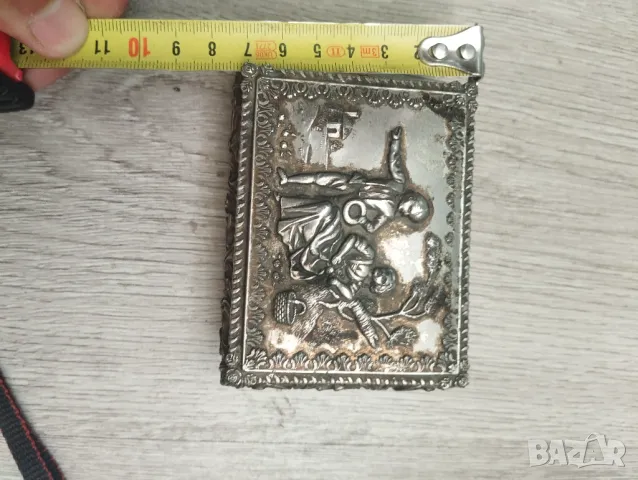 Стара посребрена кутия за бижута, снимка 4 - Други ценни предмети - 47736711