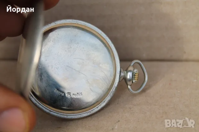 Швейцарски джобен часовник ''Zentra'', снимка 7 - Мъжки - 47410252