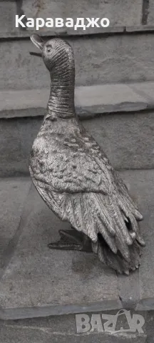 Бронзови посребрени патици, снимка 3 - Декорация за дома - 49705575