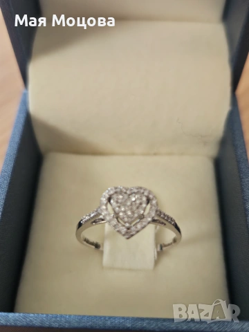 Предлагам изящен пръстен от бяло злато и диаманти на Altinbas, снимка 7 - Пръстени - 54143488