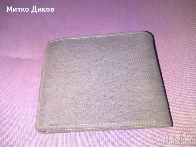 S.Bellini марков италиански портфейл кожен промазан плат с много отделения 120х95мм, снимка 2 - Портфейли, портмонета - 38518428