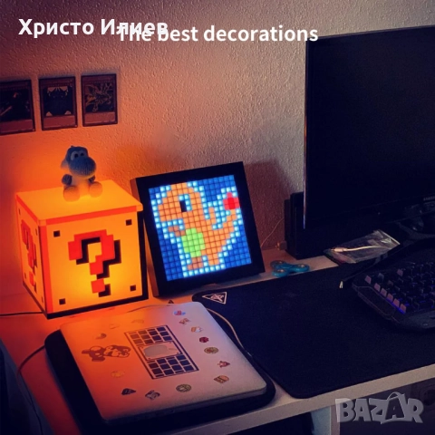 Фоторамка цифрова с пиксели 16 х 16 RGB LED програмируема Divoom Pixoo, снимка 10 - Лед осветление - 52465119