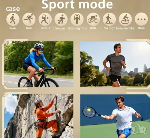 Стилен мъжки смарт часовник с голям дисплей и два вида верижки, снимка 7 - Мъжки - 54010865