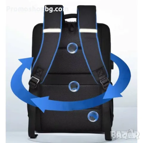 Раница за пътуване с отделение за лаптоп, водоустойчива - Черна или Бежова, снимка 7 - Раници - 48982220