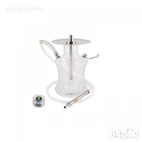 Наргиле Одуман Н2 безцветна ваза ММ447, снимка 2 - Наргилета - 29643218