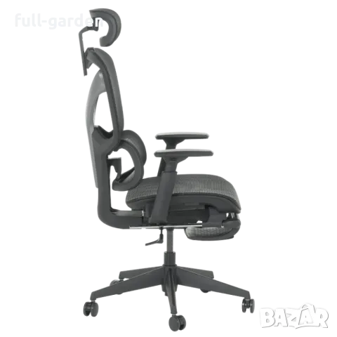 Ергономичен стол COLMAR - черен, снимка 4 - Столове за офис - 19286679