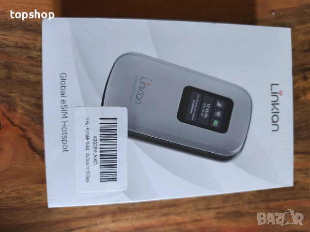 Чисто нов запечатан в целофан Преносим 4G LTE Мобилен Хотспот Linklan с eSIM Технология Глобален 