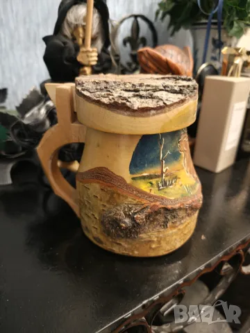 Дървена ръчно изработена кана разпродажба , снимка 3 - Декорация за дома - 48057416