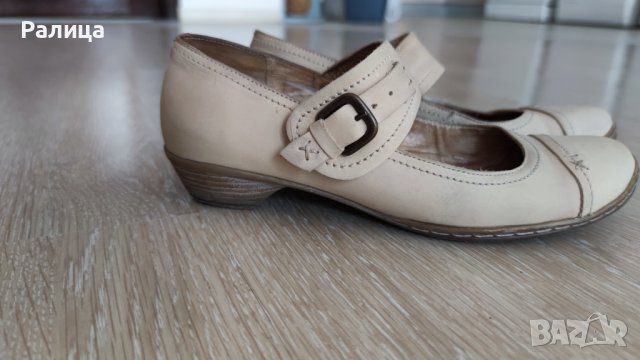 Дамски обувки от естествена кожа, тип скарпини, номер 37 