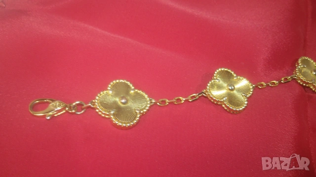 3 гривни с детелини стил Van Cleef с и без камъни, снимка 12 - Гривни - 53366768