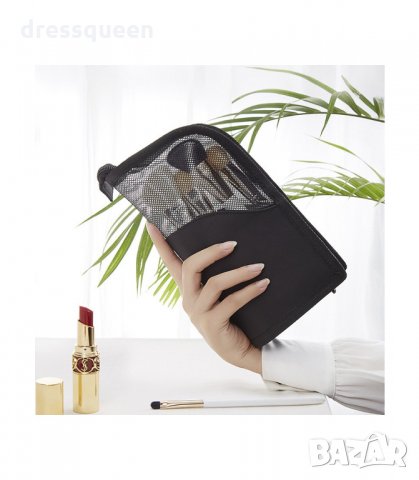 3163 Козметичен несесер за пътуване, поставка за четки за грим и козметика с цип, снимка 8 - Други - 34237184