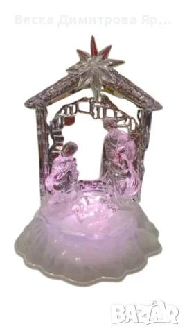 Коледна светеща фигурка „Сцена от Рождество Христово“, снимка 2 - Други - 47907176