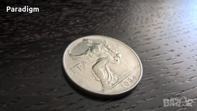 Mонета - Италия - 1 лира | 1924г.