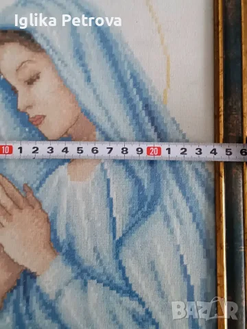 Гоблен Молитвата на Дева Мария , снимка 10 - Гоблени - 56443703