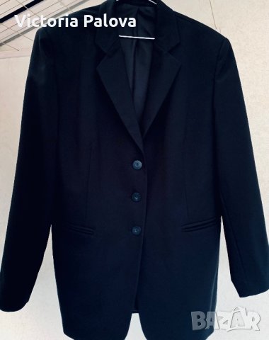 Стилно черно сако, снимка 6 - Сака - 42911966