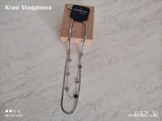 Двойно Бижу с Аксесоари - Неръждаема СТОМАНА / Made in Italy , снимка 4 - Бижутерийни комплекти - 39876639