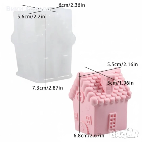 Силиконов молд „Приказна къщичка“, снимка 2 - Форми - 52965982